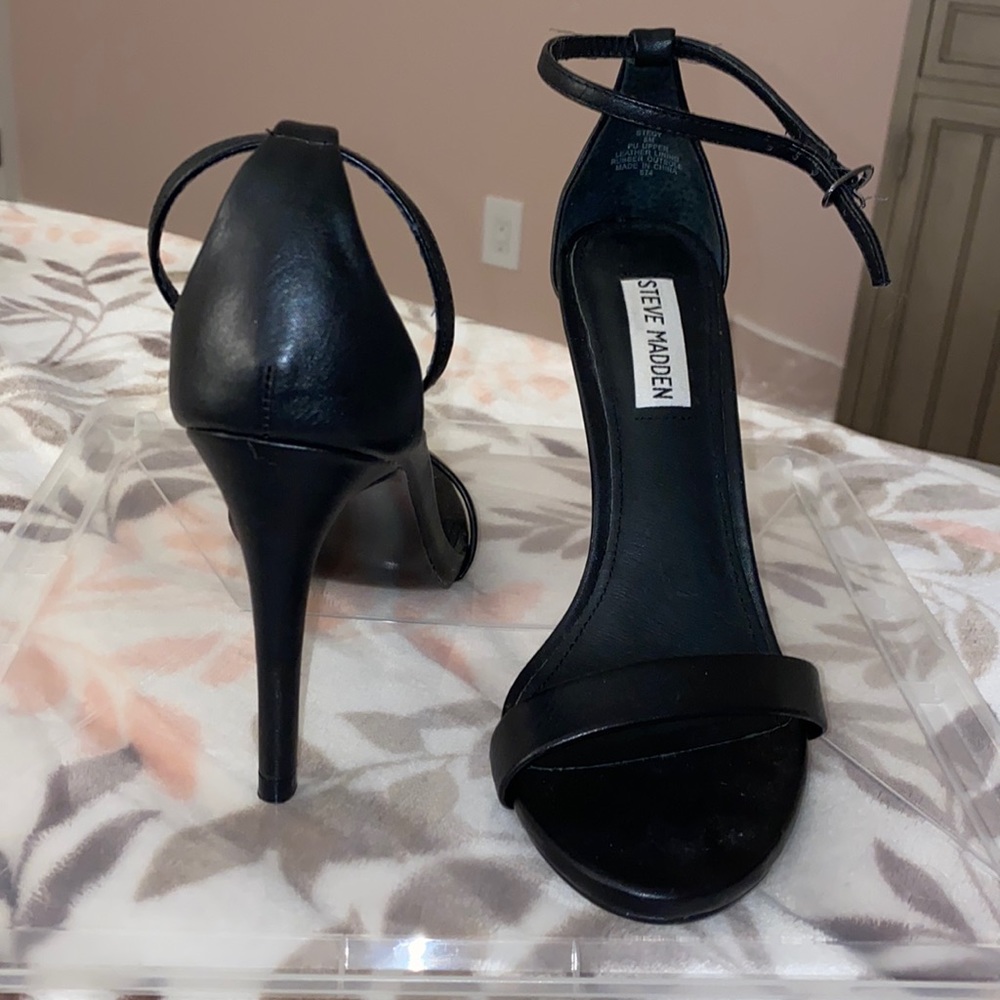 Black Strappy Heels